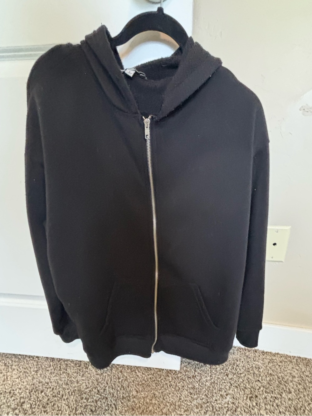 Classic Black Zip-Up Hoodie
